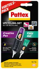 Pattex Upcycling-Set collage instantané, pack économique
