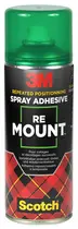 3M Scotch Colle spray RE MOUNT, détachable, 400 ml