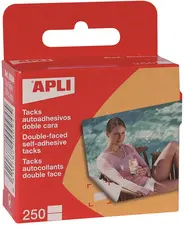 APLI Pastilles photo adhésives double face, 10 x 16 mm