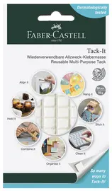 FABER-CASTELL Pastille adhésive Tack-It, enlevable, blanc