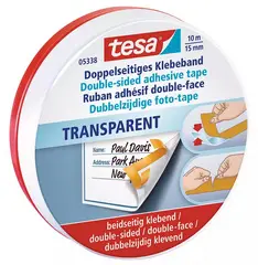 tesa Ruban adhésif de bricolage double face, 15 mm x 10 m