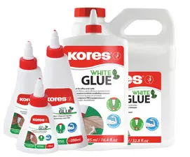 Kores Colle de bricolage "whiteGLUE", sans solvant, 250 g