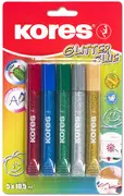 Kores Colle liquide "Glitter Glue", couleurs assorties
