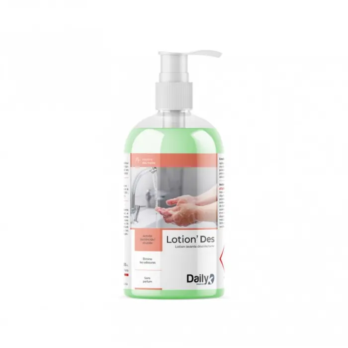 Lotion lavante mains désinfectante LOTION'DES DAILYK-Flacon 500ml