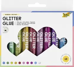 folia Colle pailletée " Glitterglue", 9,5 ml, assorti