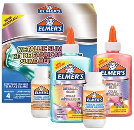 ELMER'S Slime Kit "Metallic Slime Kit", 4 pièces