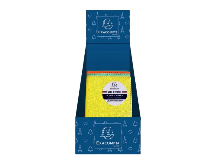 Box 17 porte-cartes RFID Assortis - Couleurs assorties - New