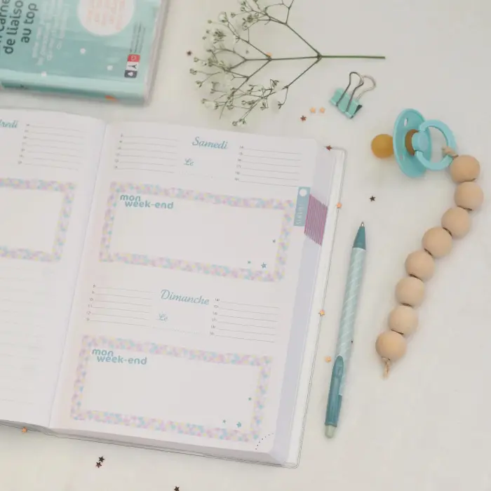 Agenda Baby Day 15 x 21 cm Journalier non daté - Visuel