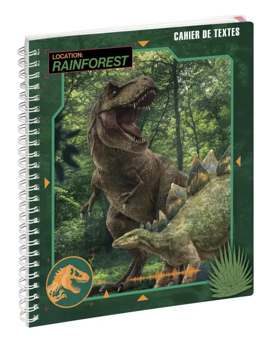 Cahier de textes Jurassic World Dinos 17 x 22 cm - Visuel - New