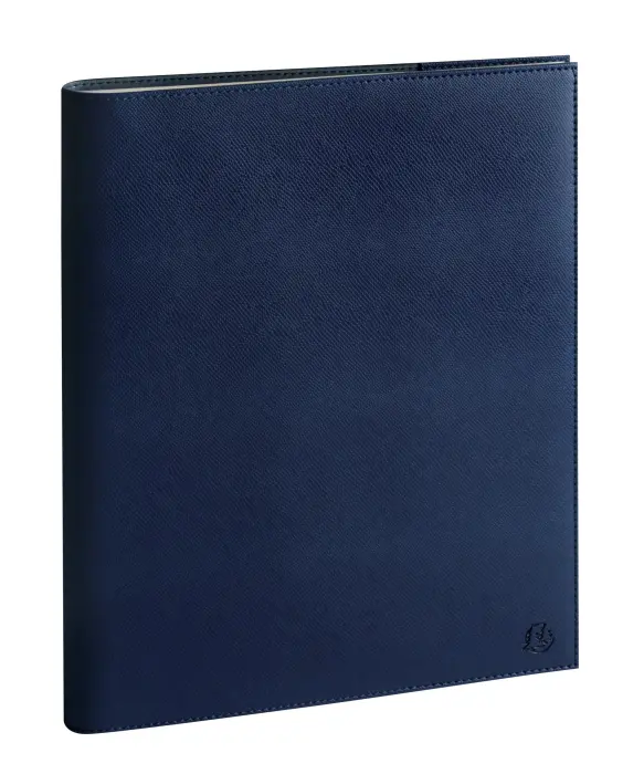 Agenda de bureau Eurotime 27S spiralé Rialto 21 x 27 cm Semainier Janvier à Décembre 2027 - Bleu