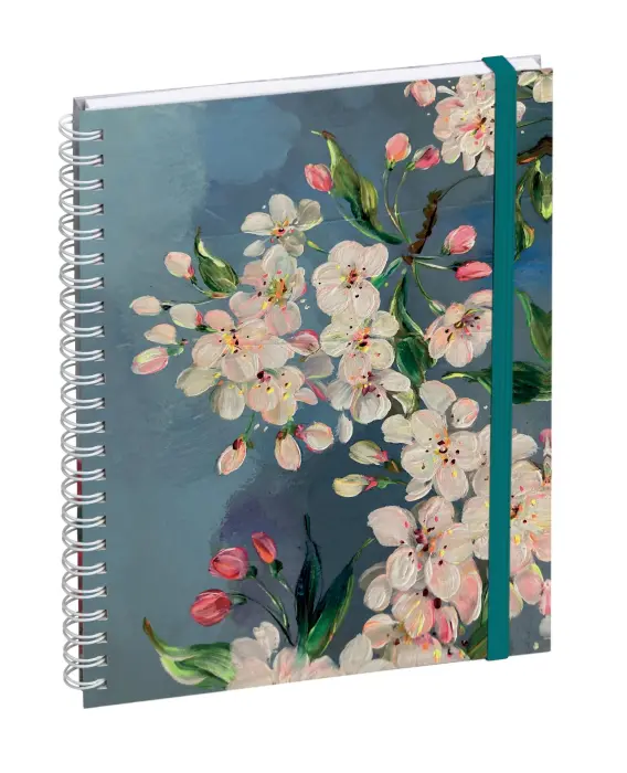 Agenda de bureau Lady 20S spiralé Sophie Adde 15 x 21 cm Semainier Janvier à Décembre 2027 Cerisier - Visuel - New