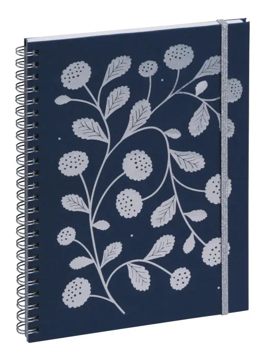 Agenda de bureau Horizons 20S Visuel spiralé Végétal 15 x 21 cm Semainier Janvier à Décembre 2027 - Bleu