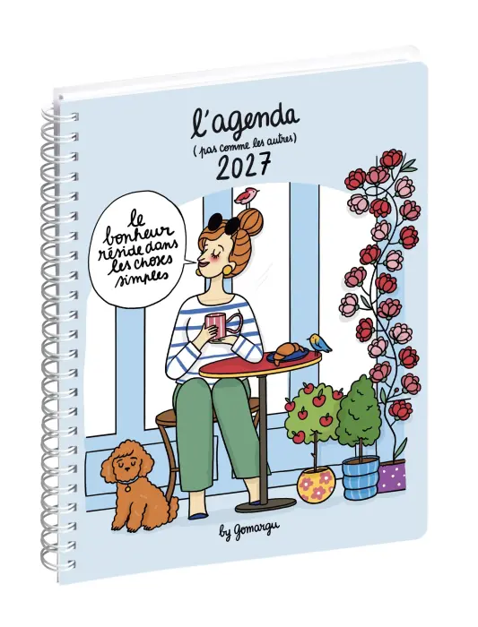 Agenda de bureau Gomargu 15 x 21 cm Semainier Janvier à Décembre 2027 - Visuel - New