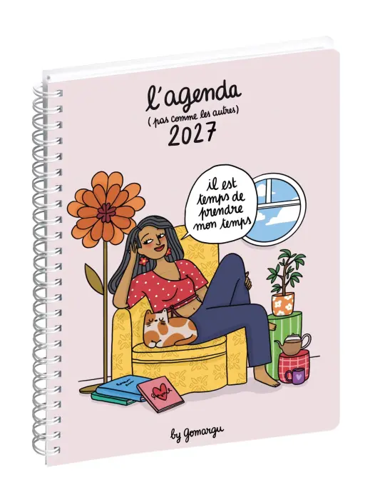 Agenda de bureau Gomargu 15 x 21 cm Semainier Janvier à Décembre 2027 - Visuel - New