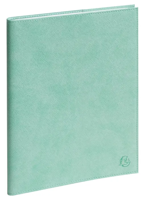Agenda de bureau EasyTime 21S Lily 15 x 21 cm Semainier Janvier à Décembre 2027 - Vert d'eau - New