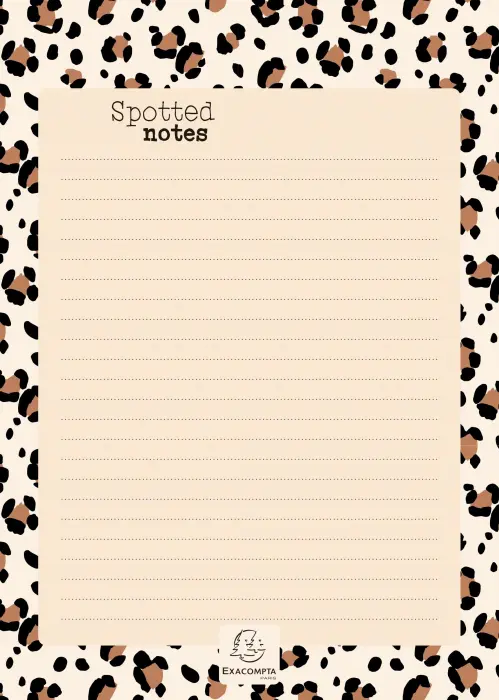 Bloc-notes A5 Roar Clair - Visuel