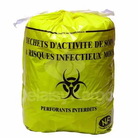 SP 50L jaune BD NF-X 30-501 24µ 680x750mm - Ct. de 500 Sacs