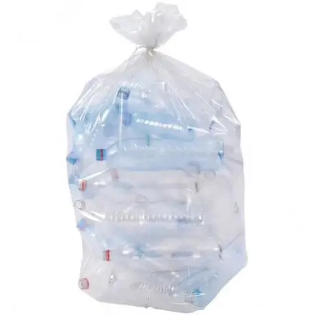 SP 30L transparent PEBD 500X550mm 13µ avec lien - Ct. 500 Sacs