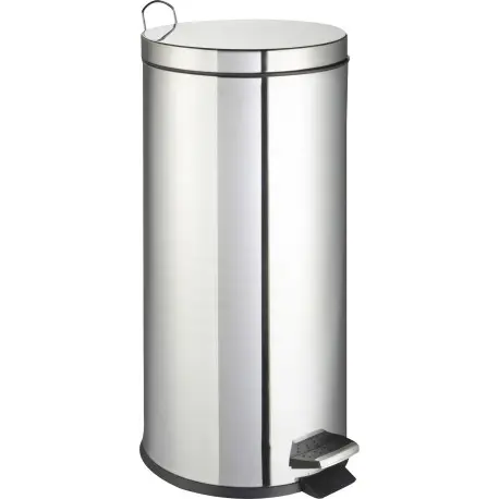 Poubelle 30L à pédale inox