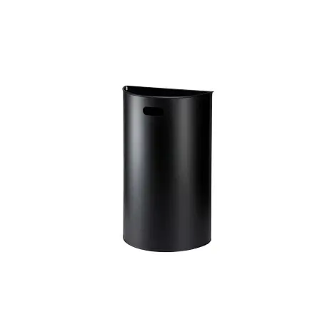 Poubelle murale MILUNA en acier epoxy blanc ou noir 40L (ex 129861)