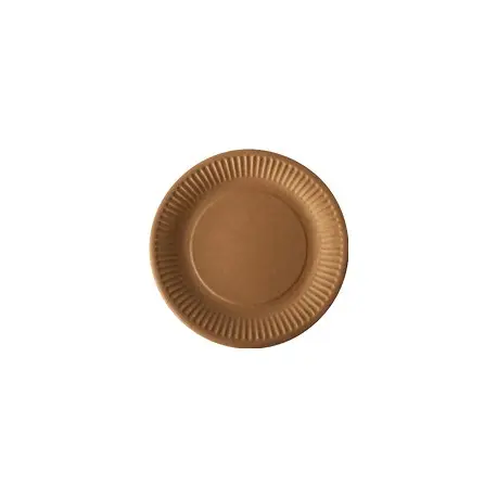 Assiette kraft biodegradable D18 -Colis de 900