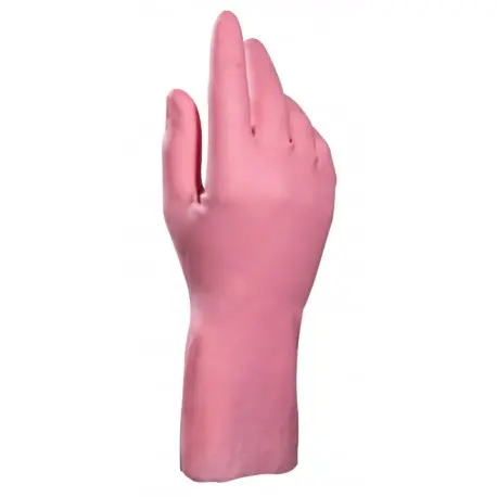 Gant ménage floqué coton VITAL 115 Rose - 1 paire