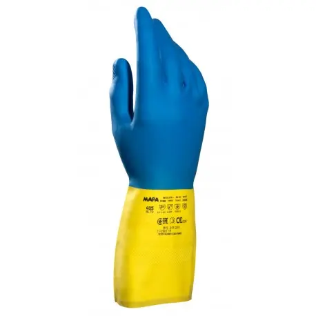 Gant latex 33cm bi-couleur MAPA ALTO 405 (7 à 10)- 1 paire