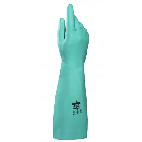 Gant nitrile vert 46cm ULTRANITRIL 480 (8 à 10) - 1 paire (ex130043)