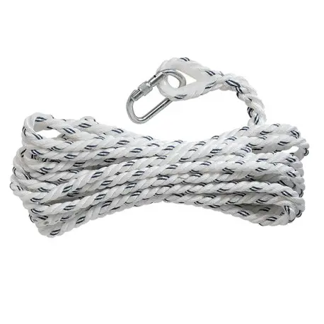 Corde Ø14mm pour antichute coulissant + Mousqueton AM002 10m