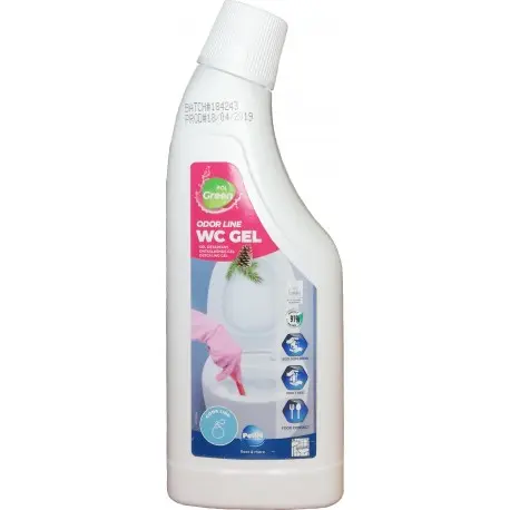 Gel WC nettoyant détartrant Ecolabel POLGREEN ODOR - Flacon 750ML
