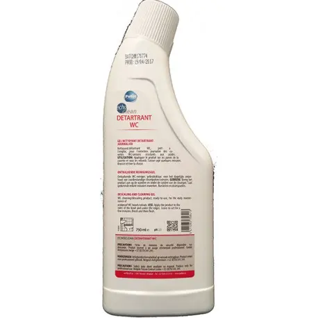 Gel WC nettoyant détartrant journalier ECHOCLEAN- Flacon 750ml