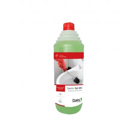 Gel WC détartrant écolabel SANIT+GEL WC DAILYK GREEN-Flacon 1l