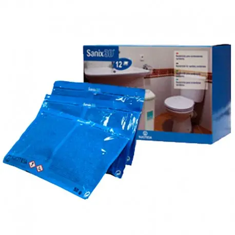 Poudre désinfectante désodorisante poubelle SANIX 3D sch 50gr-Lot 12