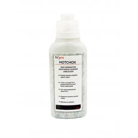 Déboucheur poudre Exothermique - Flacon 500ml avec bouchon doseur