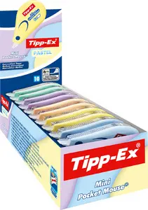 Tipp-Ex Rouleau correcteur Mini Pocket Mouse Pastel, 10