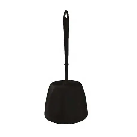 Combiné WC porte-balayette et brosse - Noir