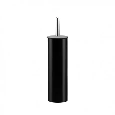 Combiné WC porte-balayette noir à poser