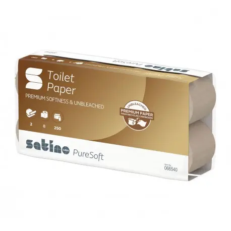 PH petit rouleau beige recyclé 250F 2P écolabel SATINO PUR- Ct 64 rlx