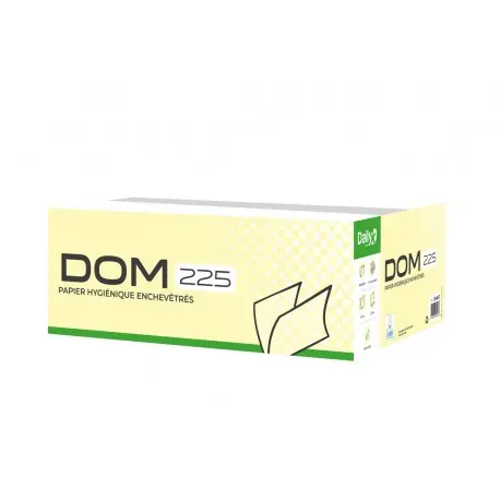 PH paquet plié V blanc Ecolabel DOM 225 F DAILYK GREEN - Ct 40 pqt