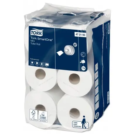 PH blanc 2 plis 620fts Ecolabel T9 SMARTONE MINI TORK-(F) Ct 12