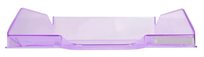 Corbeille à courrier Combo Midi transparent - Violet brillant