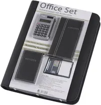 Alassio Serviette classeur "Office Set", noir