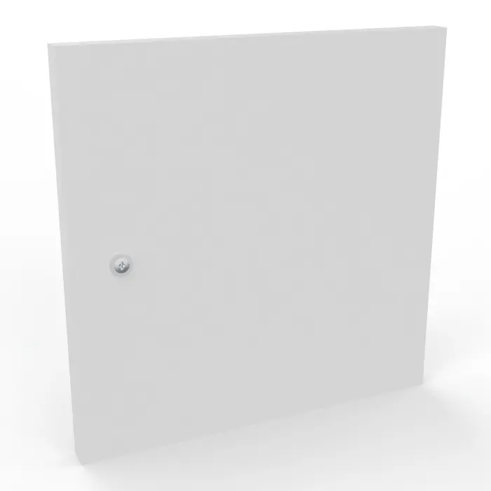 Camille 2 - Porte 1 case mélamine blanc neige sans fente courrier serrure à clef