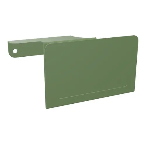 Camille 2 - Lot de 4 portes-cartes métal lisse noir pour portes épaisseur 25mm