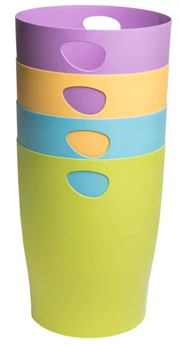 Corbeille à papier Ecobin Pop N'Co - Couleurs assorties