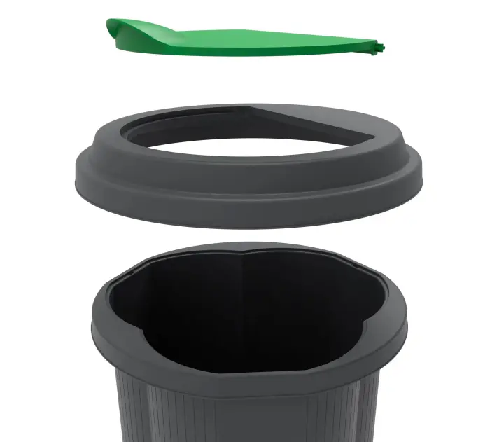 PoubelleTri Bin EcoBlack - Noir
