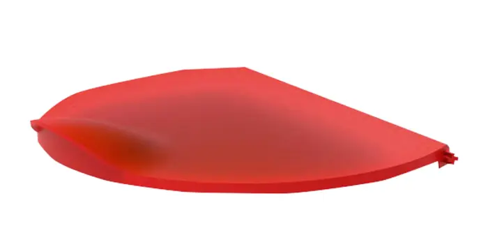 Couvercle poubelle Tri Bin EcoBlack - Rouge