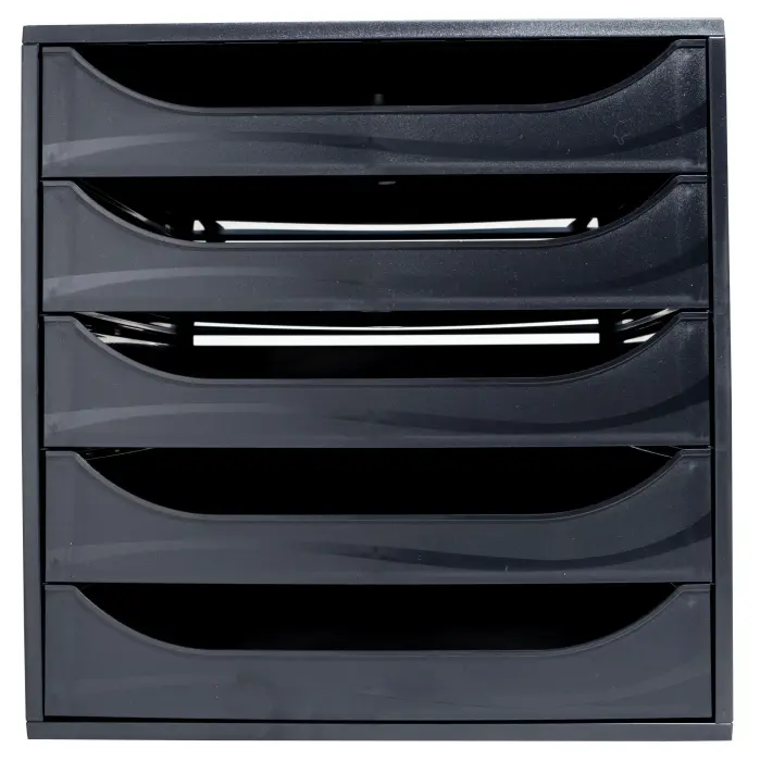 Module de classement Ecobox+ Ecoblack 5 tiroirs - Noir