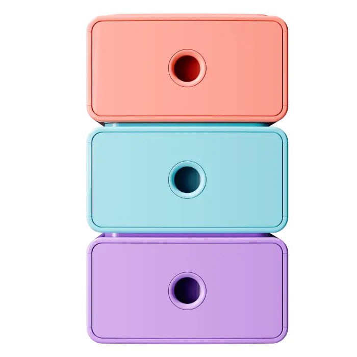 Module de classement Tiny Box 1 tiroir Candy Tidy - Couleurs assorties - New