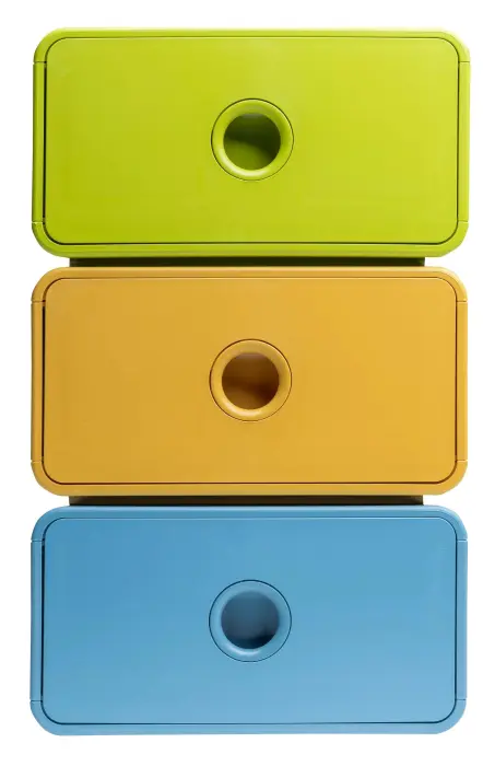 Module de classement Tiny Box 1 tiroir Pop N'Co - Couleurs assorties
